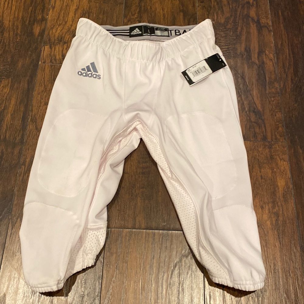 Adidas Men’s Hyped P Football Pants White 195BA W13 3 Size Large MSRP $70 NWT